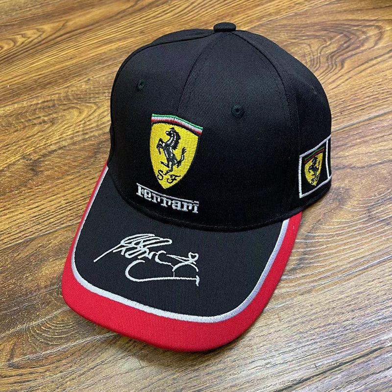 Ferrari F1 Black Embroidered Cap