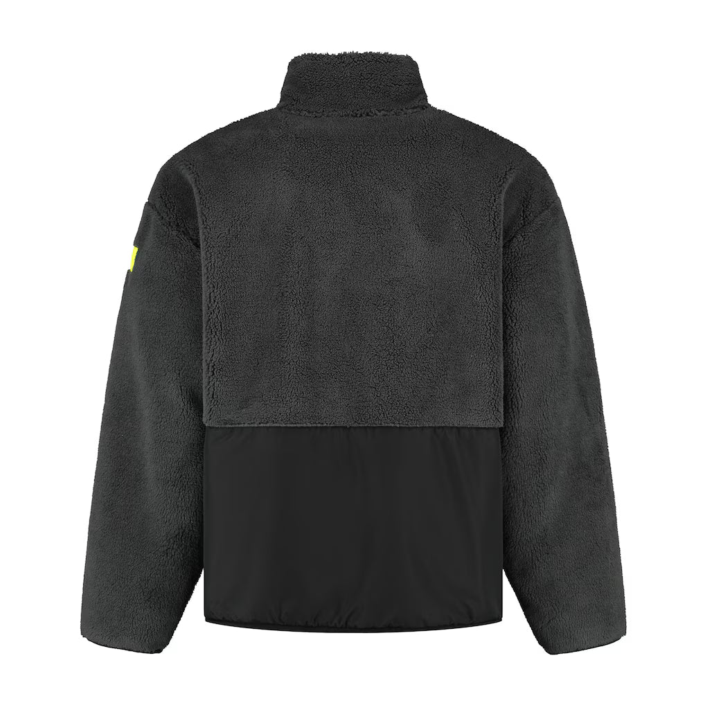 Aston Martin Fanwear Tech Sherpa Full Zip Jacket - Black