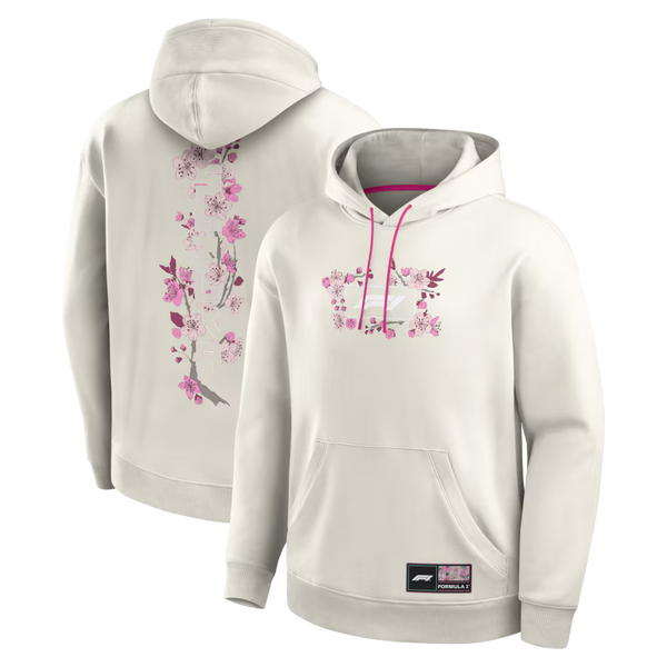 Formula 1 Fanatics Cherry Bloom Fleece Hoodie - Beige