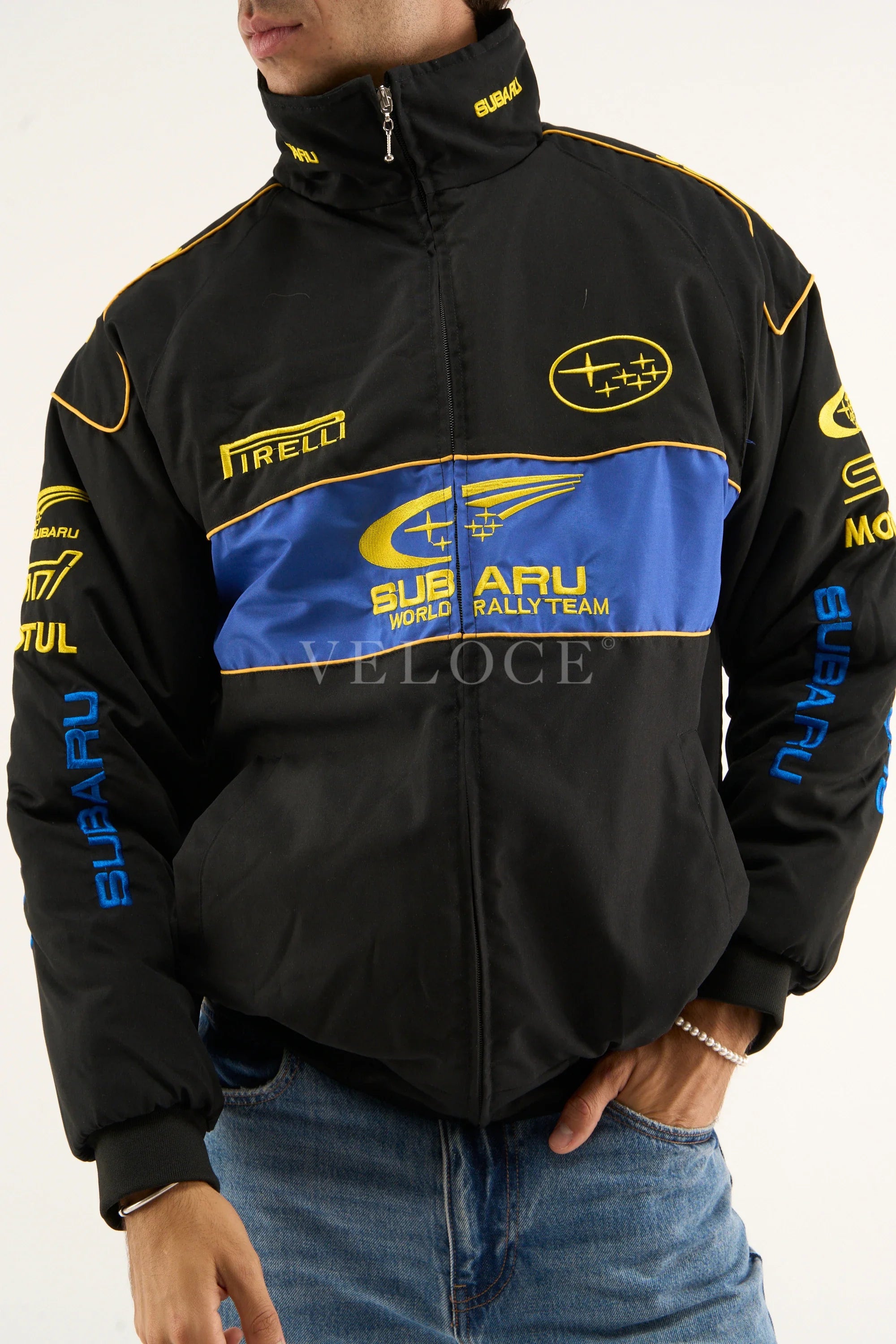 Subaru Rally Vintage Racing Jacket - Black Edition