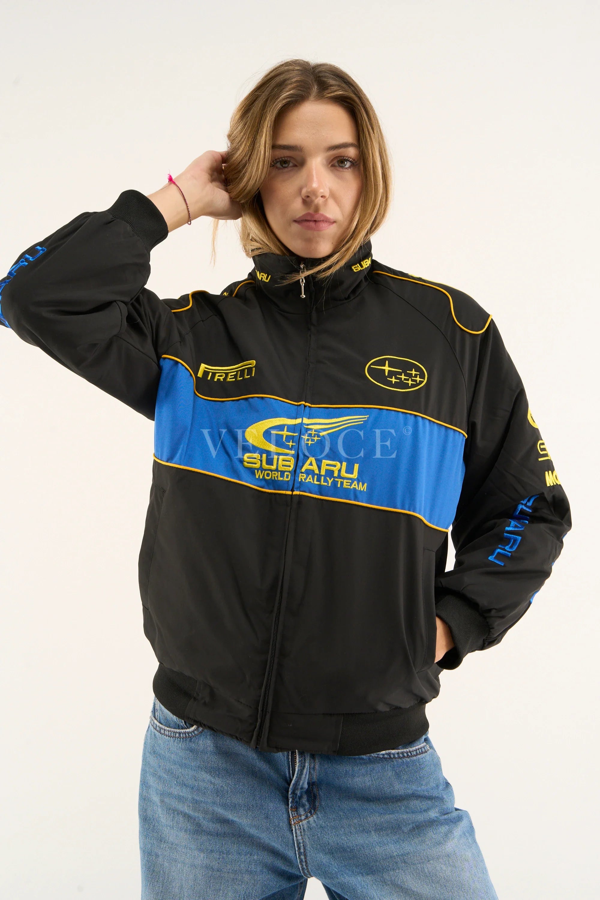 Subaru Rally Vintage Racing Jacket - Black Edition