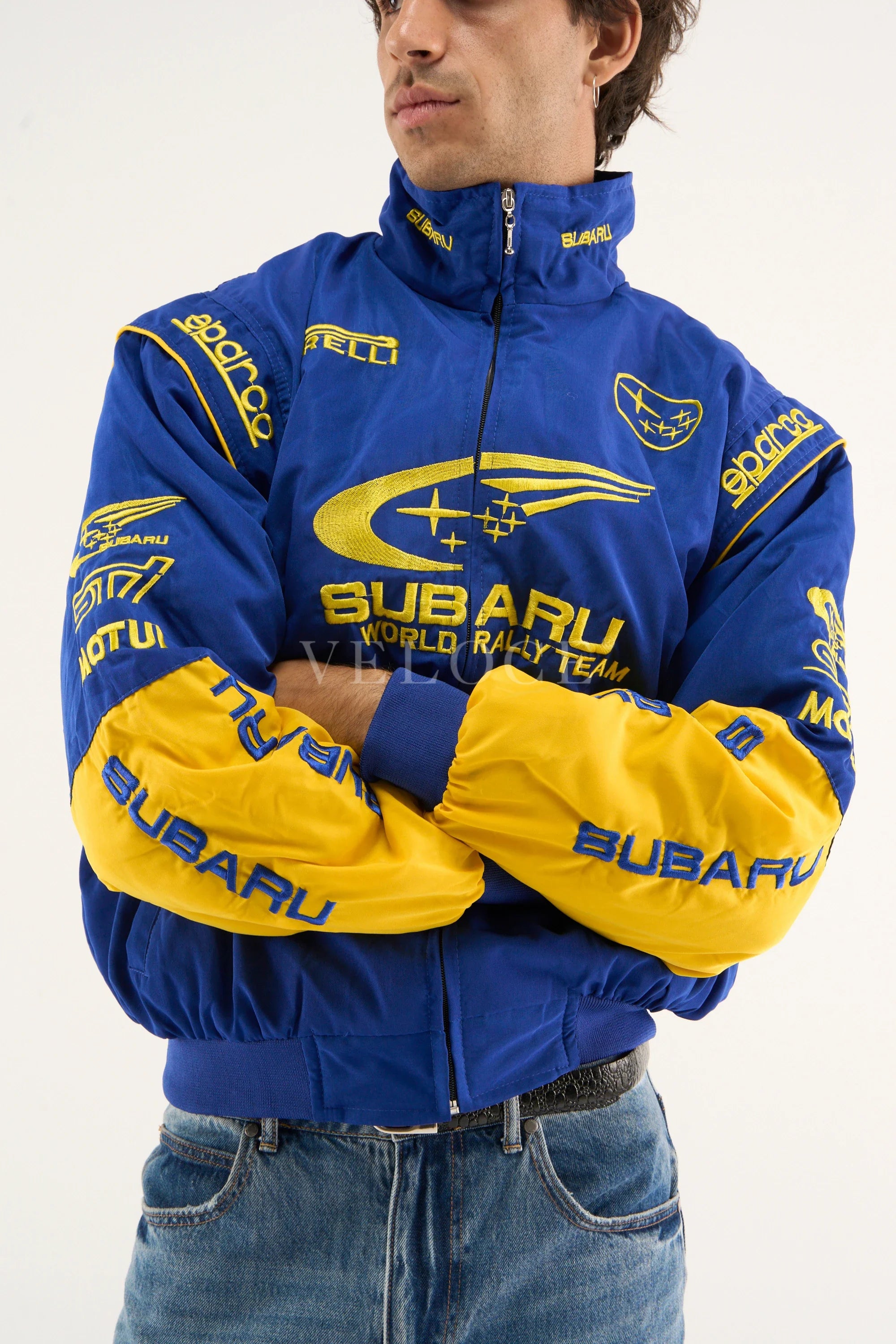 Subaru Rally Vintage Racing Jacket - Blue Edition