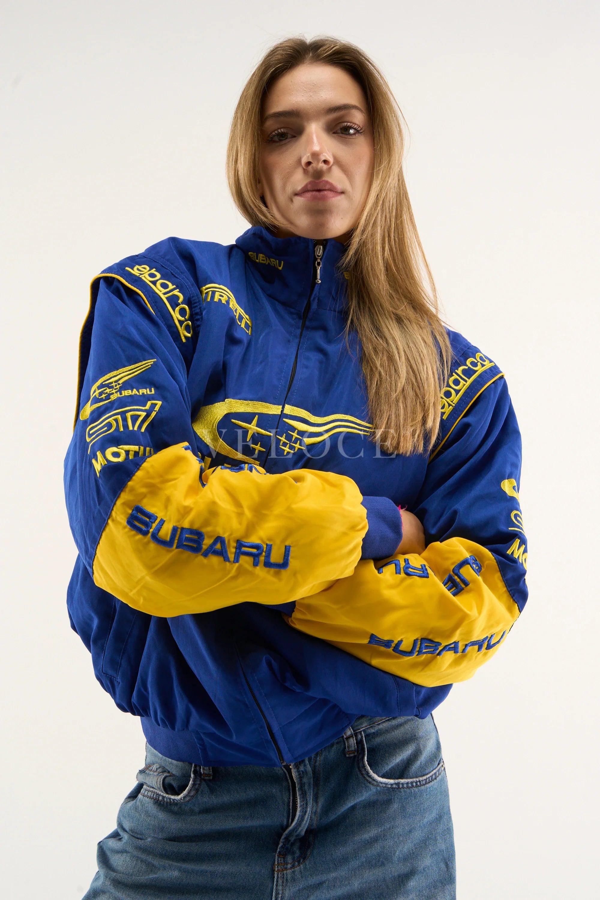 Subaru Rally Vintage Racing Jacket - Blue Edition