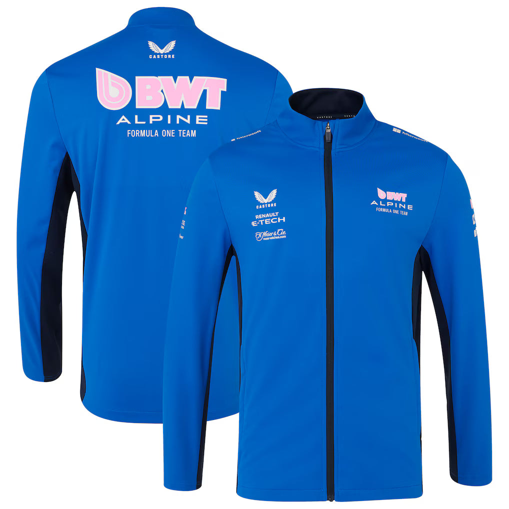 Alpine Castore Unisex 2025 Team Wear Softshell Full-Zip Jacket - Blue