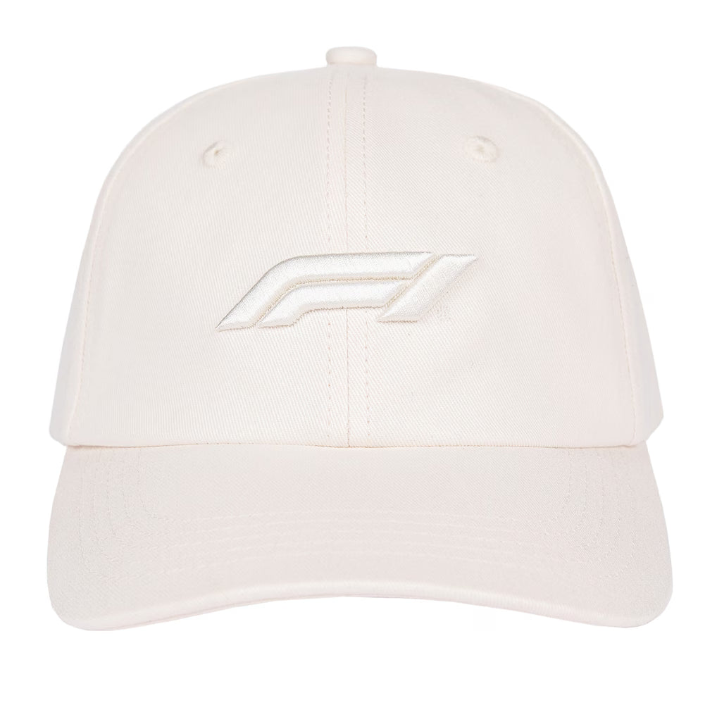 Formula 1 Unisex Adjustable Dad Hat - White