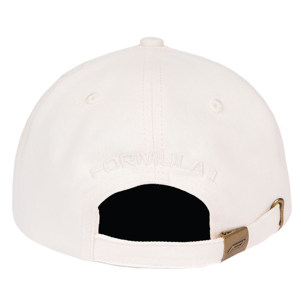 Formula 1 Unisex Adjustable Dad Hat - White